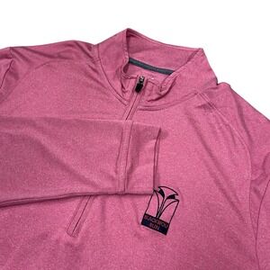 Johnnie O Prep Performance 1/4 Zip Pullover Men's‎ Small Pink Golf Sweatshirt